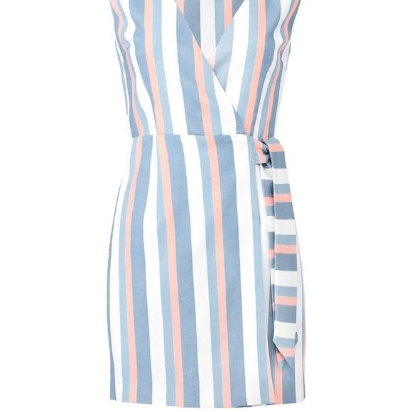 Linen wrap dress - Picture 3 of 16